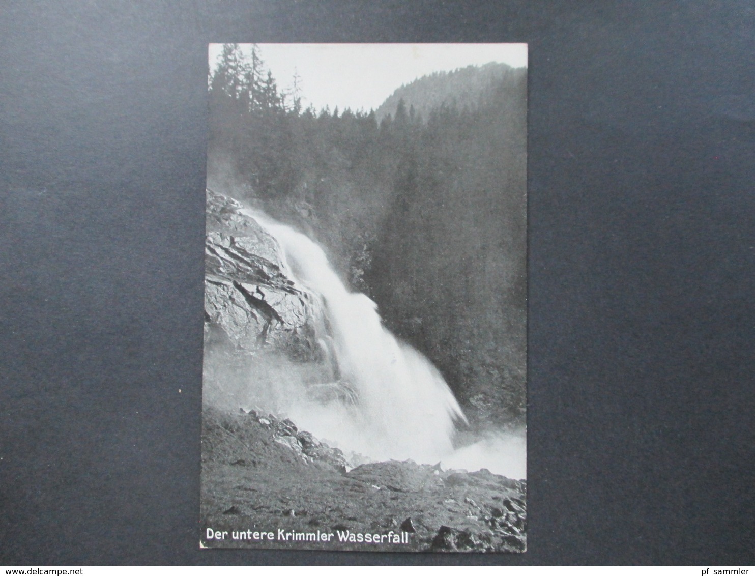 Österreich 1912 Ak Der Untere Krimmler Wasserfall Verlag J. Huttegger , Salzburg - Zell Am See