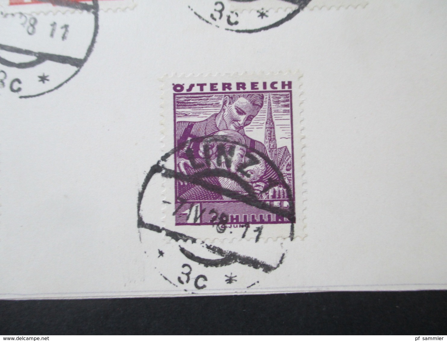 Österreich 1934 Volkstrachten 5 Werte Sonderkarte SST Der Führer Spricht Linz 7. April 1938 Besetzte Ostmark Propaganda - Covers & Documents