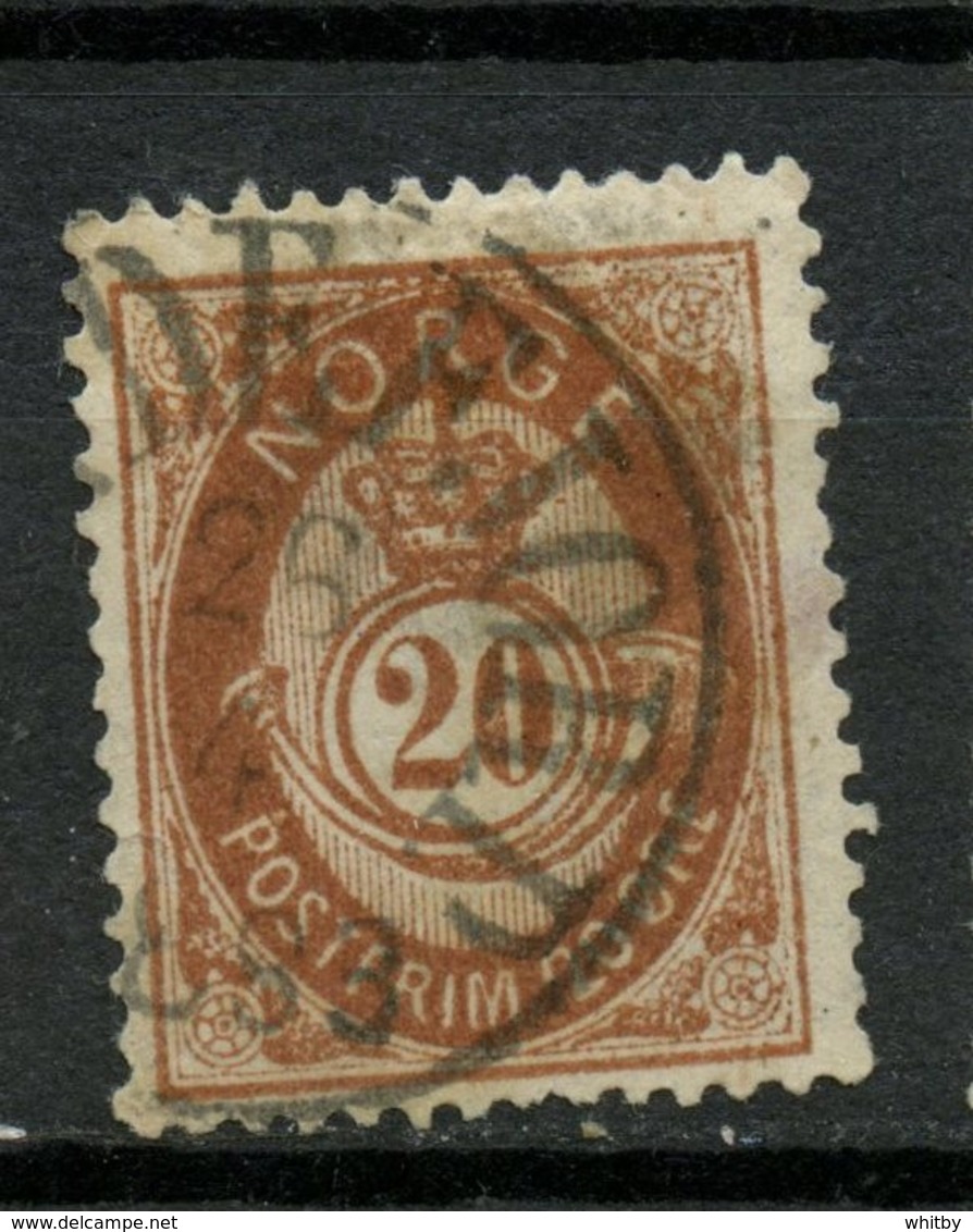 1882 Norway 20o Post Horn Issue #43 - Used Stamps