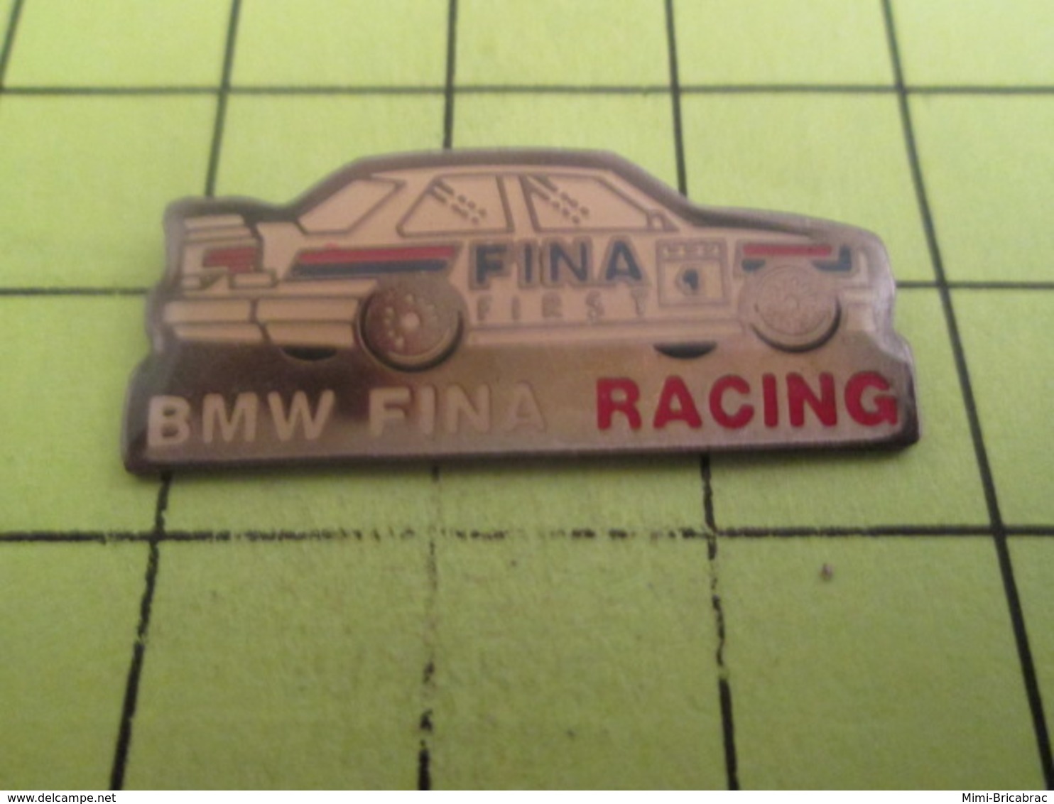 613c Pin's Pins / Beau Et Rare : THEME AUTOMOBILE / BMW FINA RACING RALLYE La Planète Te Dit Pas Merci ! - BMW