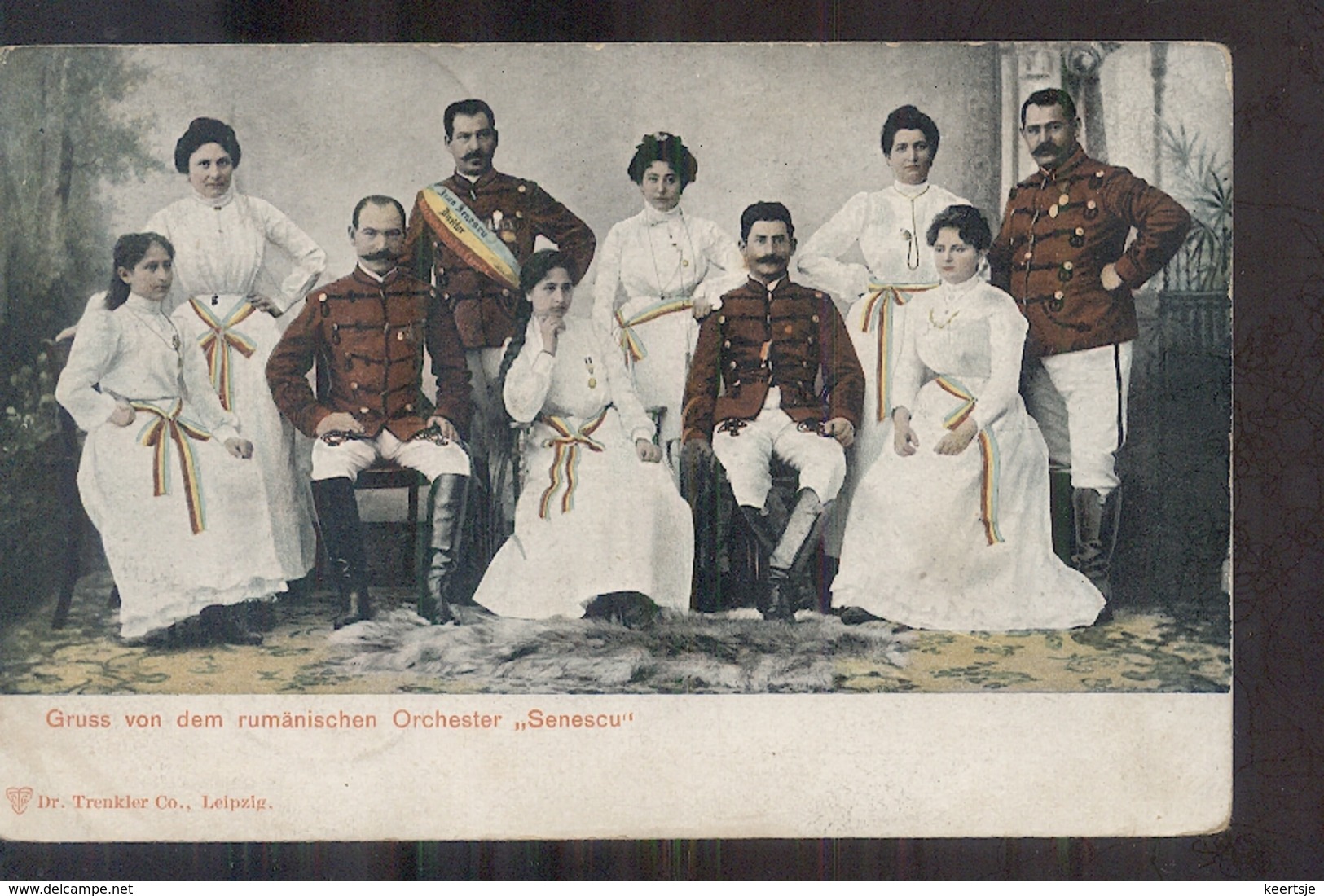 Roemenië Romania - Rumanischen Orchester Senescu - 1909 - Roemenië