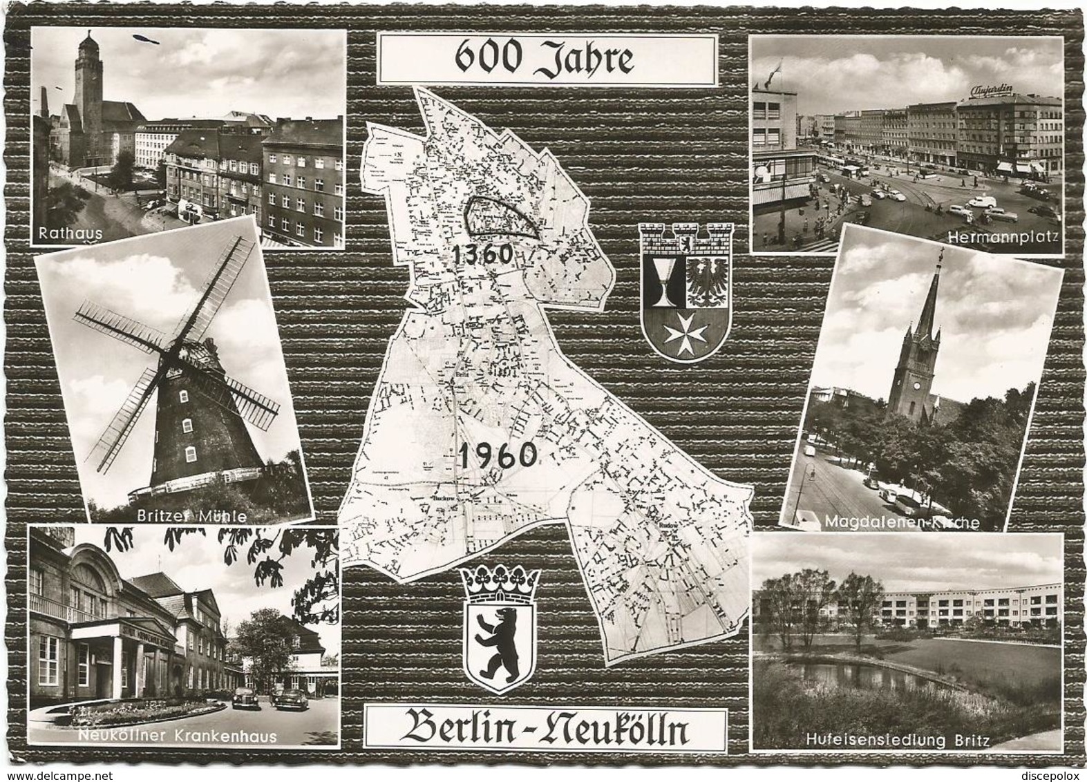 W3511 600 Jahre Berlin - Carta Geografica Map Carte Geographique / Non Viaggiata - Carte Geografiche