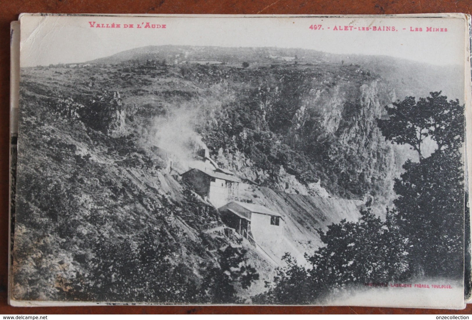 ALET  LES  BAINS   -          LES  MINES    CIRCULEE  EN  1929 - Autres & Non Classés