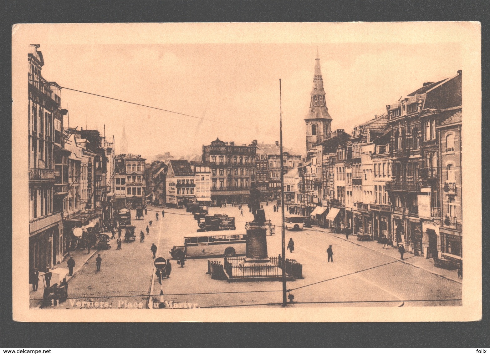 Verviers - Place Du Martyr - Vintage Autobus / Bus / Autocar - Verviers