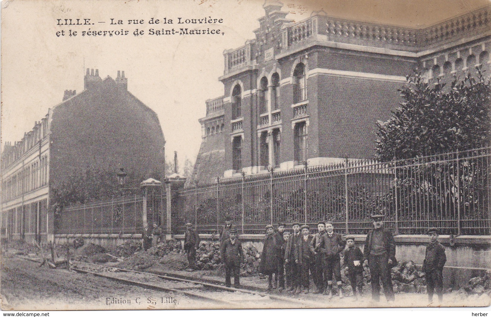 LILLE - 1908 - La Rue De La Louviere Et Le Réservoir De Saint-Maurice - Lille