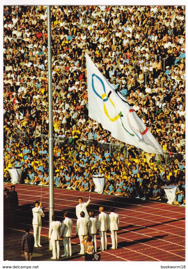 CP1090 Olympic 1972 Drapeau Olympique The German Eight Hosts The Olympic Flag - Jeux Olympiques