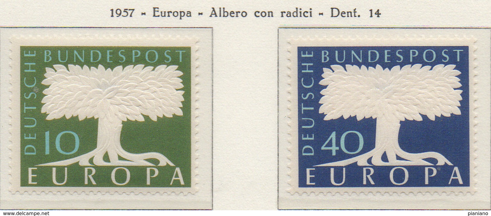 PIA - CEPT - 1957 - ALLEMAGNE  - (Yv 140-41) - Nuovi