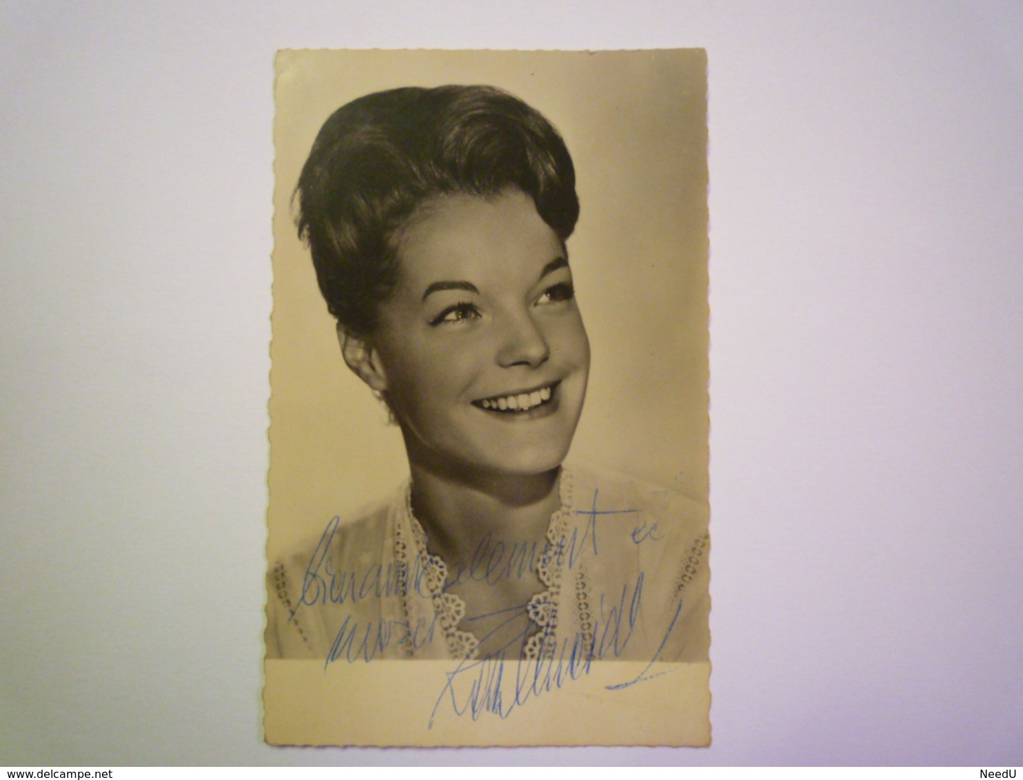 GP 2019 - 1631  PHOTO De Romy  SCHNEIDER  Avec  Autographe  XXX - Other & Unclassified