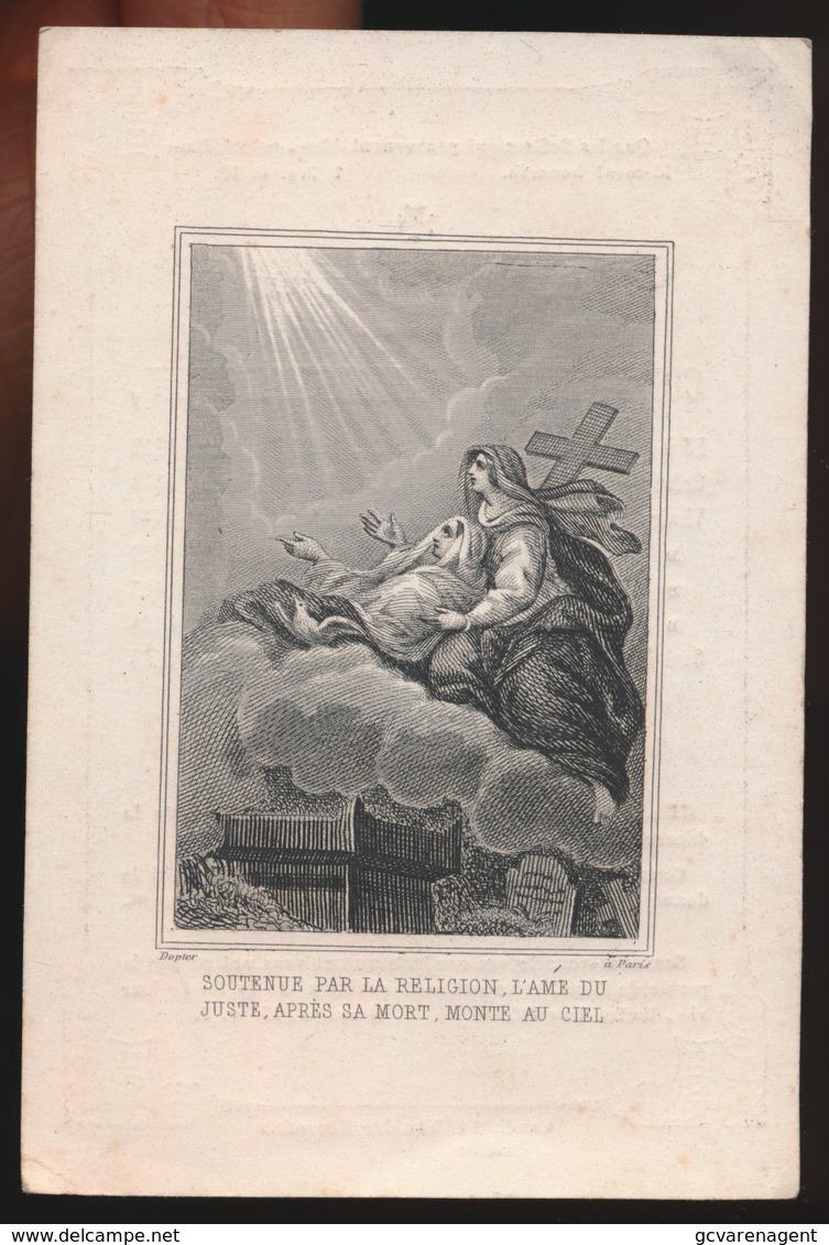 ADEL NOBLESSE - CONSTANTIN VANDERHAEGEN - MASSEMEN 1792 - CURE DE S.MICHEL A GAND 1 - DECEDE 1848   ===   2 AFBEELDINGEN - Overlijden