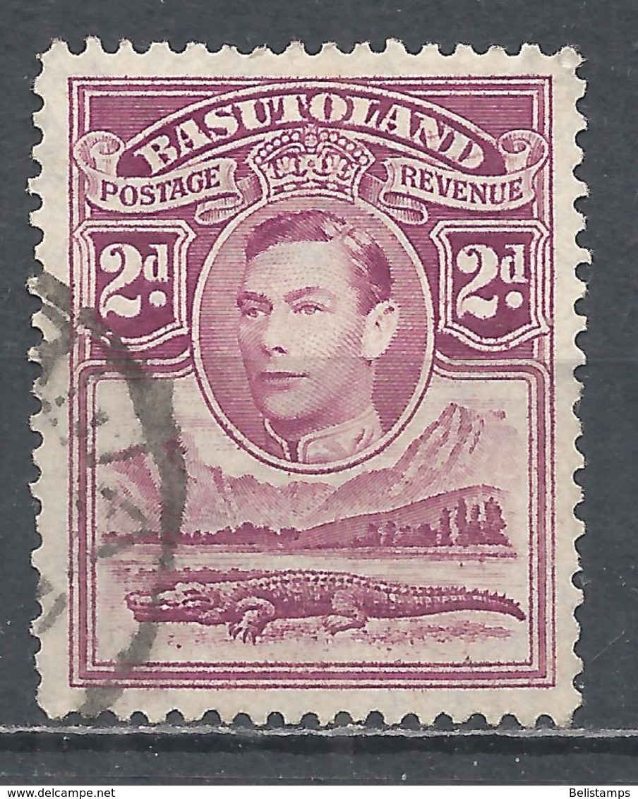 Basutoland 1938. Scott #21 (U) King George VI, Crocodile * - 1933-1964 Colonia Británica