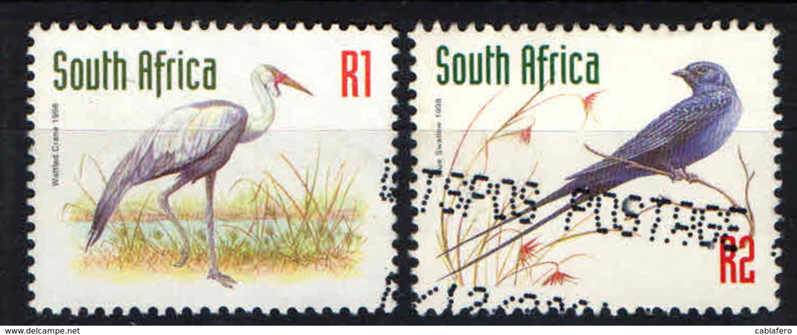 SUD AFRICA - 1998 - FAUNA - USATI - Usati