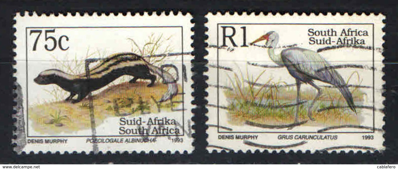 SUD AFRICA - 1993 - Endangered Fauna - USATI - Gebruikt