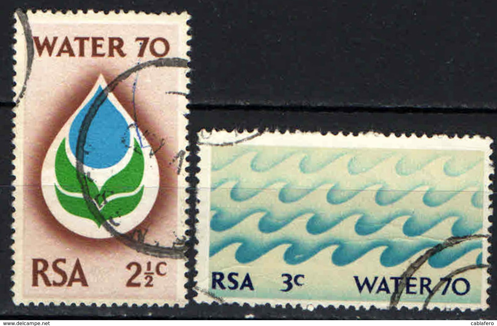 SUD AFRICA - 1970 - WATER '70 - CAMPAGNA DI SENSIBILIZZAZIONE SUL CONSUMO DELL'ACQUA - USATI - Used Stamps