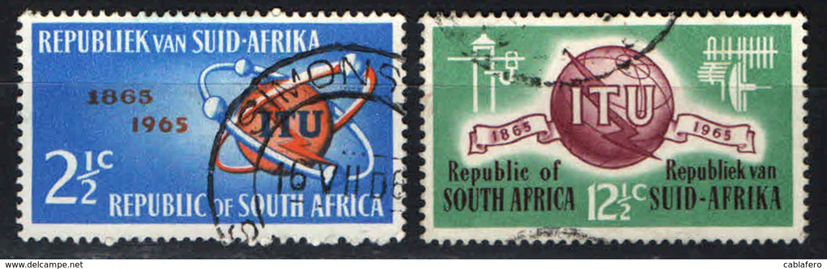 SUD AFRICA - 1965 - CENTENARIO DELL'UIT - USATI - Used Stamps