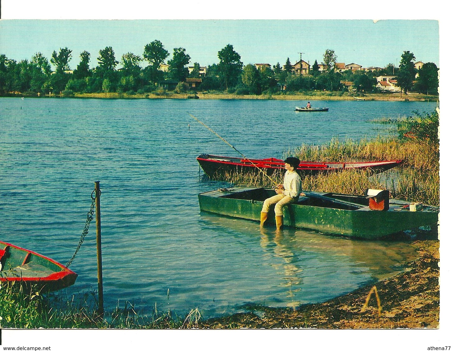 88 - BOUZEY / VUE SUR L'ETANG - JEUNE PECHEUR - Autres & Non Classés