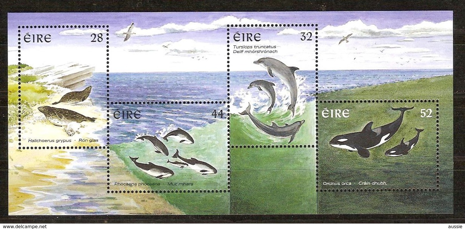 Irlande Ireland Eire 1997 Yvertn° Bloc 24 *** MNH Cote 7 Euro Faune Marine - Blocks & Sheetlets