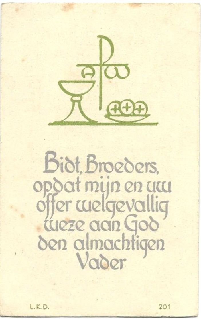 1948- Priesterwijding Van ANDRE JOOS Uit Sint Niklaas-Waas - Religion & Esotérisme