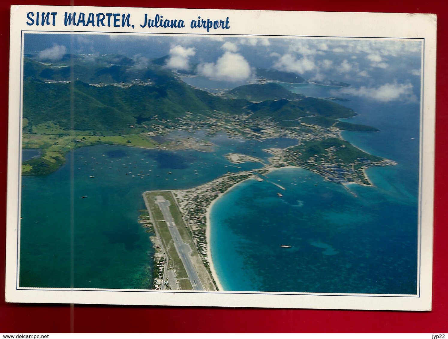 CP Antilles Néerlandaises Saint Martin Sint Maarten Simpson Bay Juliana Airport - Vue Aérienne Aéroport - Sint-Marteen