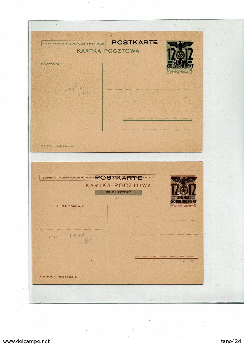 FAL9- ALLEMAGNE III REICH GENERALGOUVERNEMENT - Occupation 1938-45