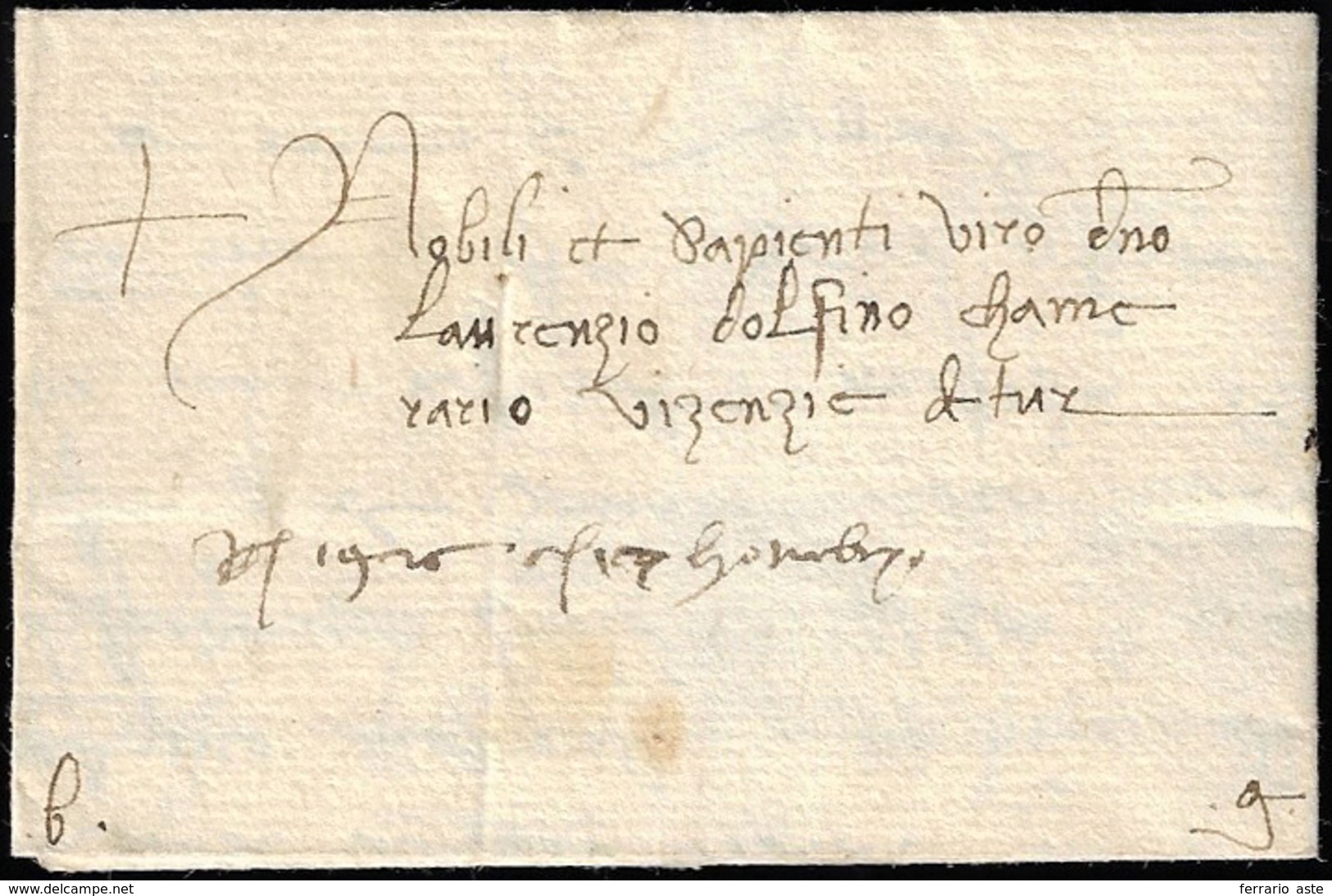 1426 - Lettera Completa Di Testo Da Venezia A Vicenza.... - 1. ...-1850 Prephilately