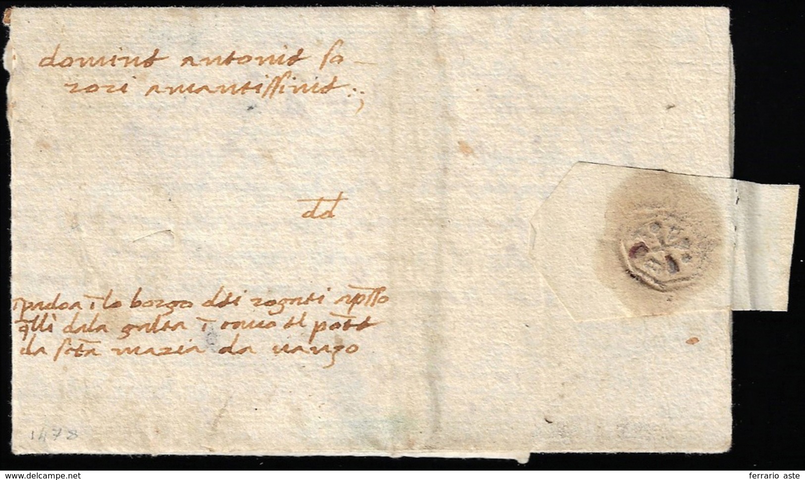 1478 - Lettera Completa Di Testo Da Portogruaro A Padova.... - 1. ...-1850 Prefilatelia