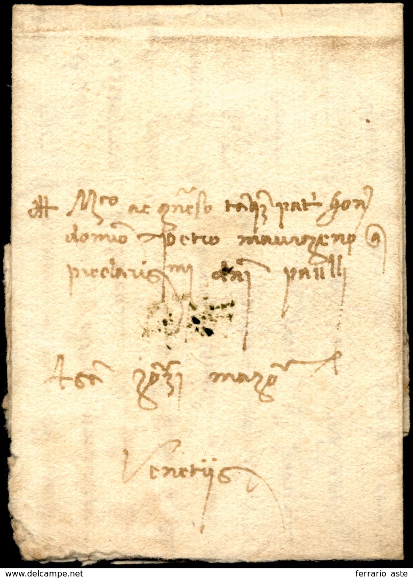 1479 - Lettera Completa Di Testo Da Padova 31/3/1479 A Venezia.... - 1. ...-1850 Vorphilatelie