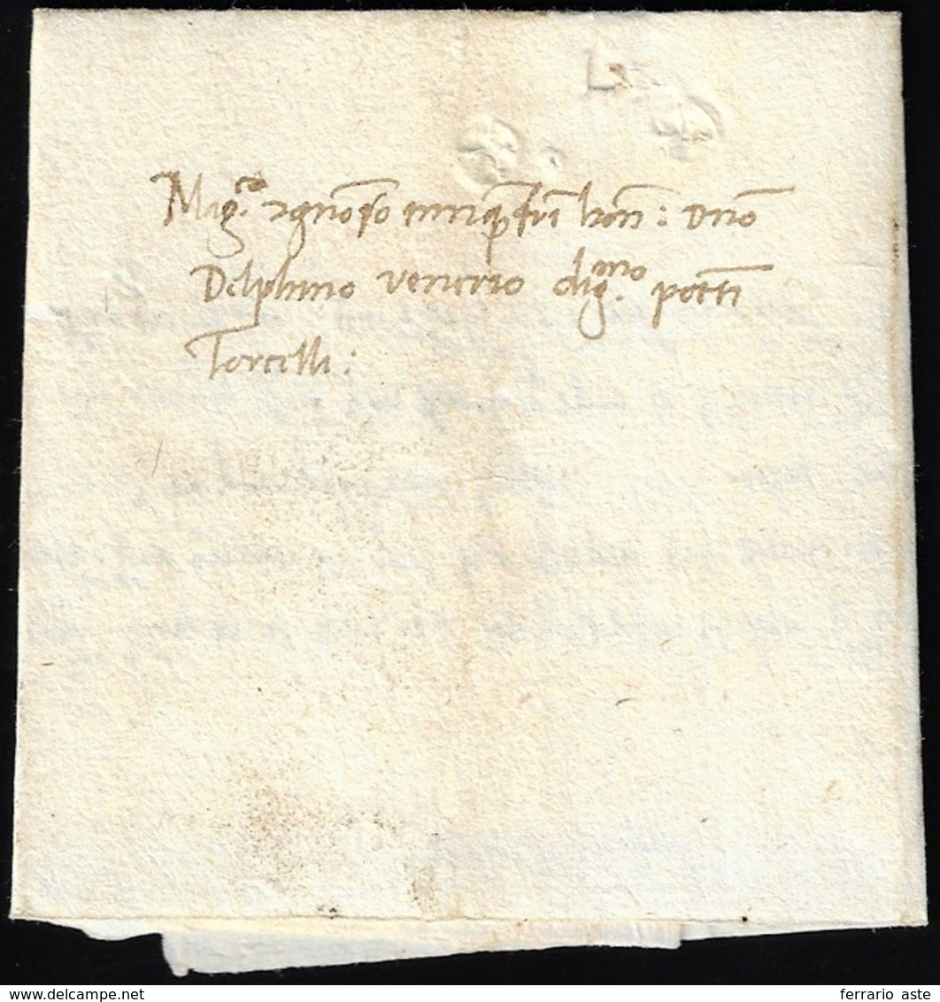 1491 - Lettera Completa Di Testo Da Treviso A Torcello Del 1/10/1491.... - 1. ...-1850 Prephilately