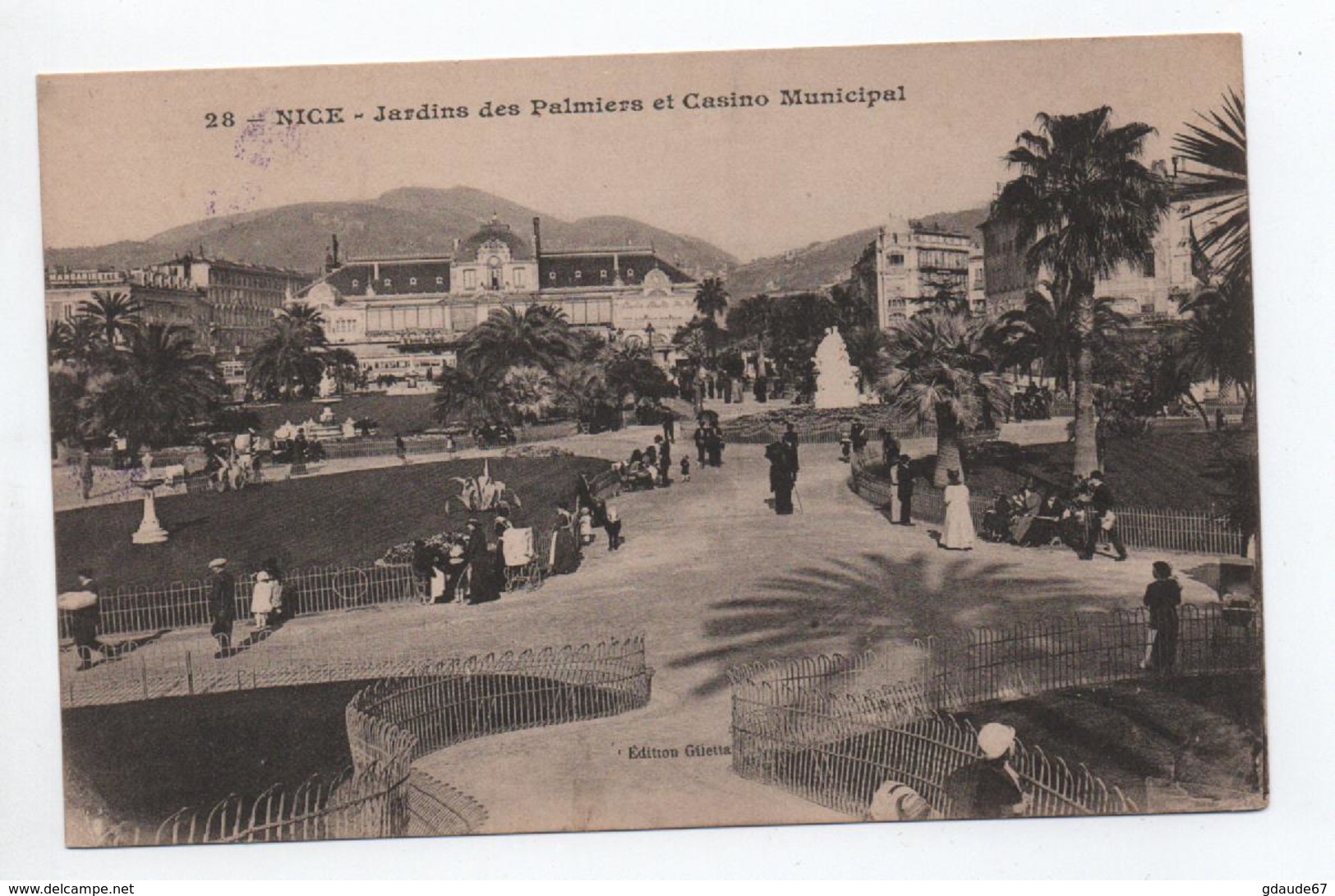 CP FM Avec CACHET HOPITAL TEMPORAIRE DE L'HOTEL IMPERIAL à NICE (ALPES MARITIMES) - WW I