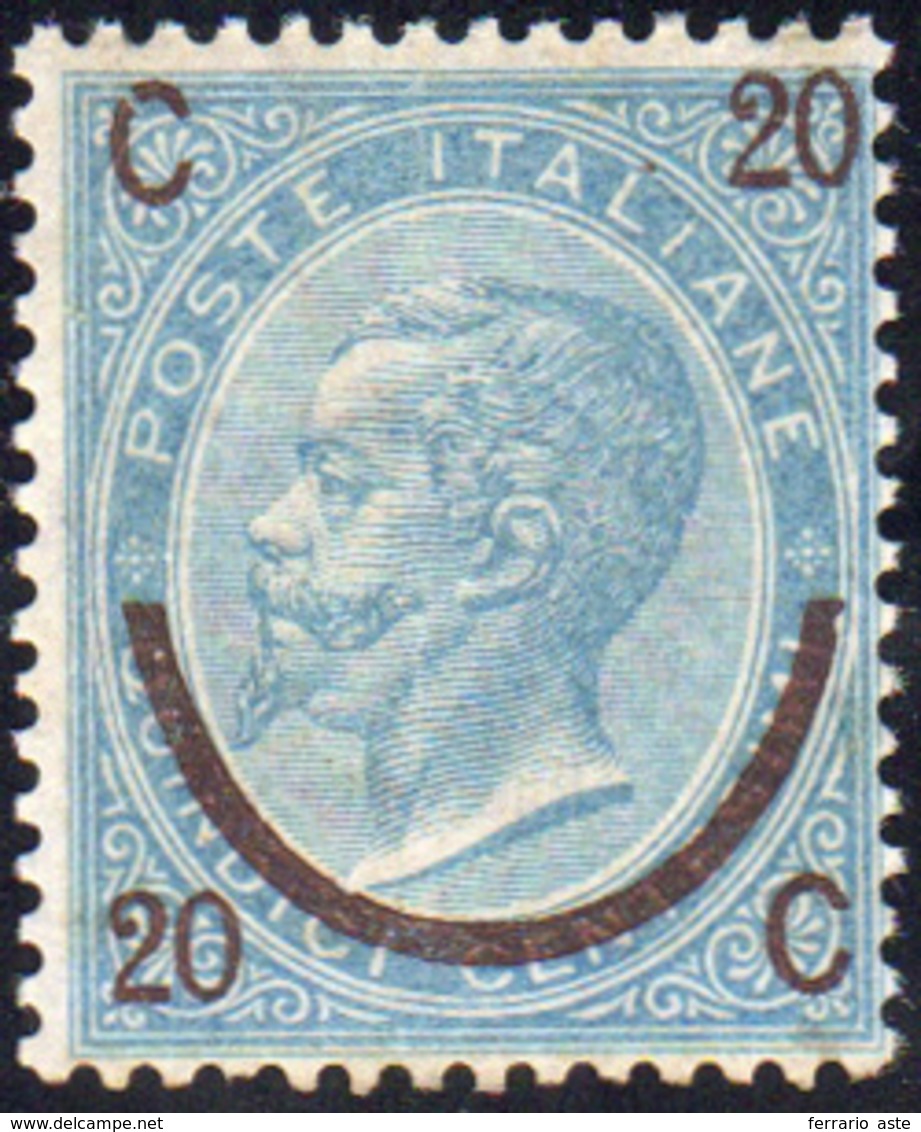 1865 - 20 Cent. Su 15 Cent. Ferro Di Cavallo, I Tipo (23), Buona Centratura, Gomma Originale Integra... - Autres & Non Classés