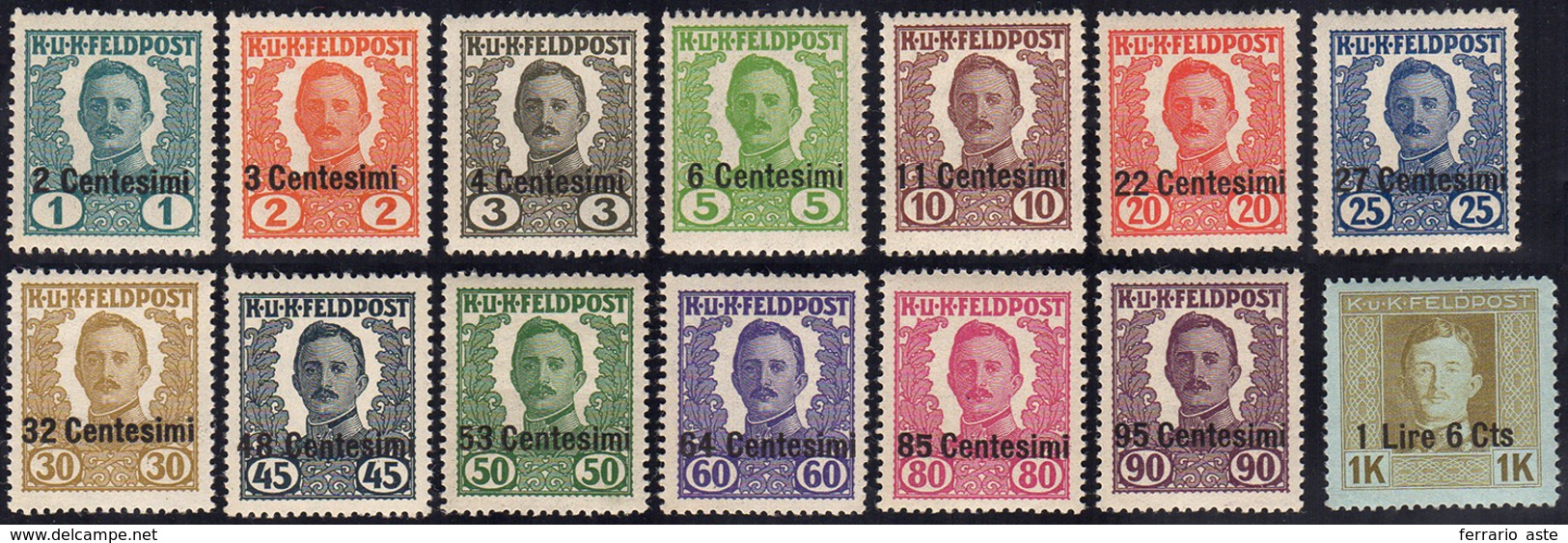 OCC. AUSTRIACA FRIULI 1918 - Non Emessi (20/33), Gomma Integra, Perfetti.... - Autres & Non Classés