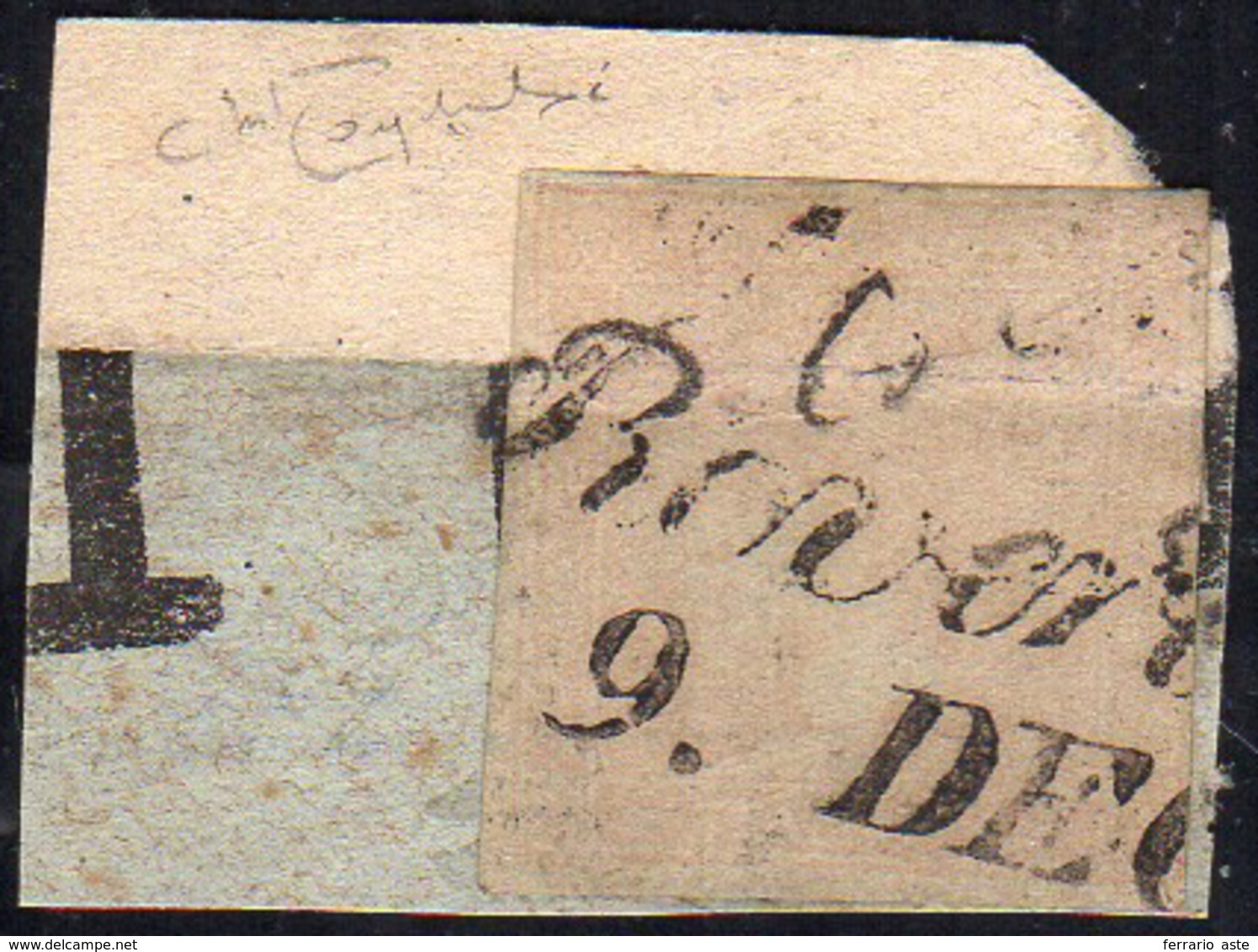 AUSTRIA GIORNALI 1841 - 30 K. Mercurio Rosa Smorto (4), Ottimi Margini, Usato Su Frammento Di Fascet... - Autres - Europe