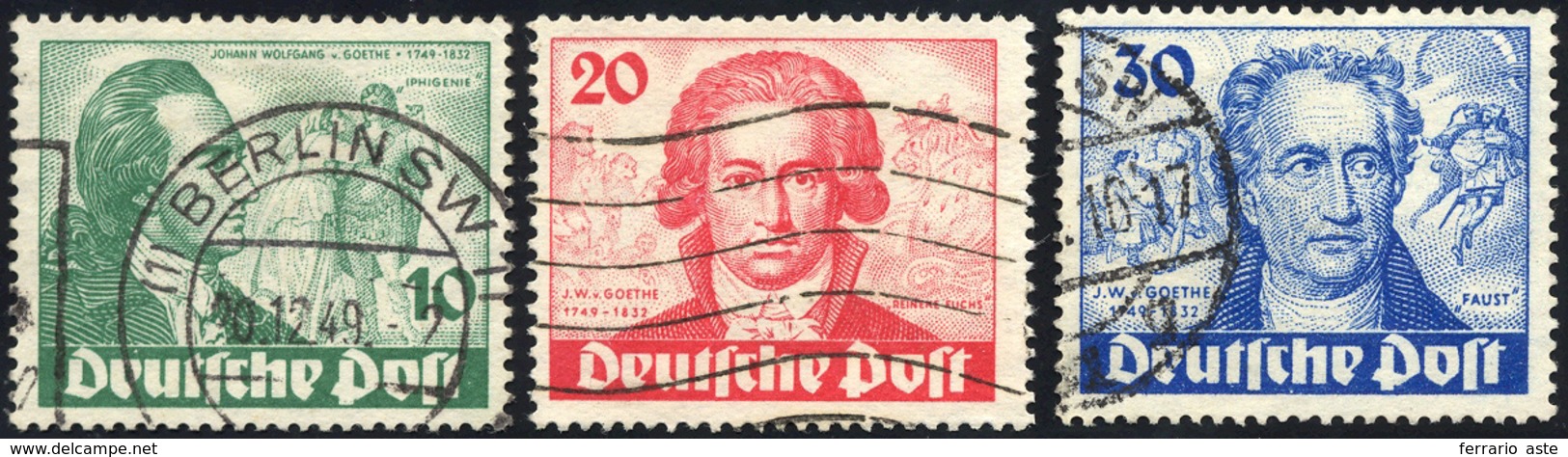 GERMANIA BERLINO 1949 - Goethe (51/53), Usati, Perfetti.... - Autres - Europe