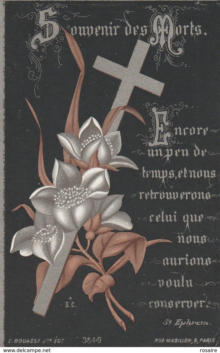 Valérie Théodora Francoise Marie Bourgois-1889 - Images Religieuses