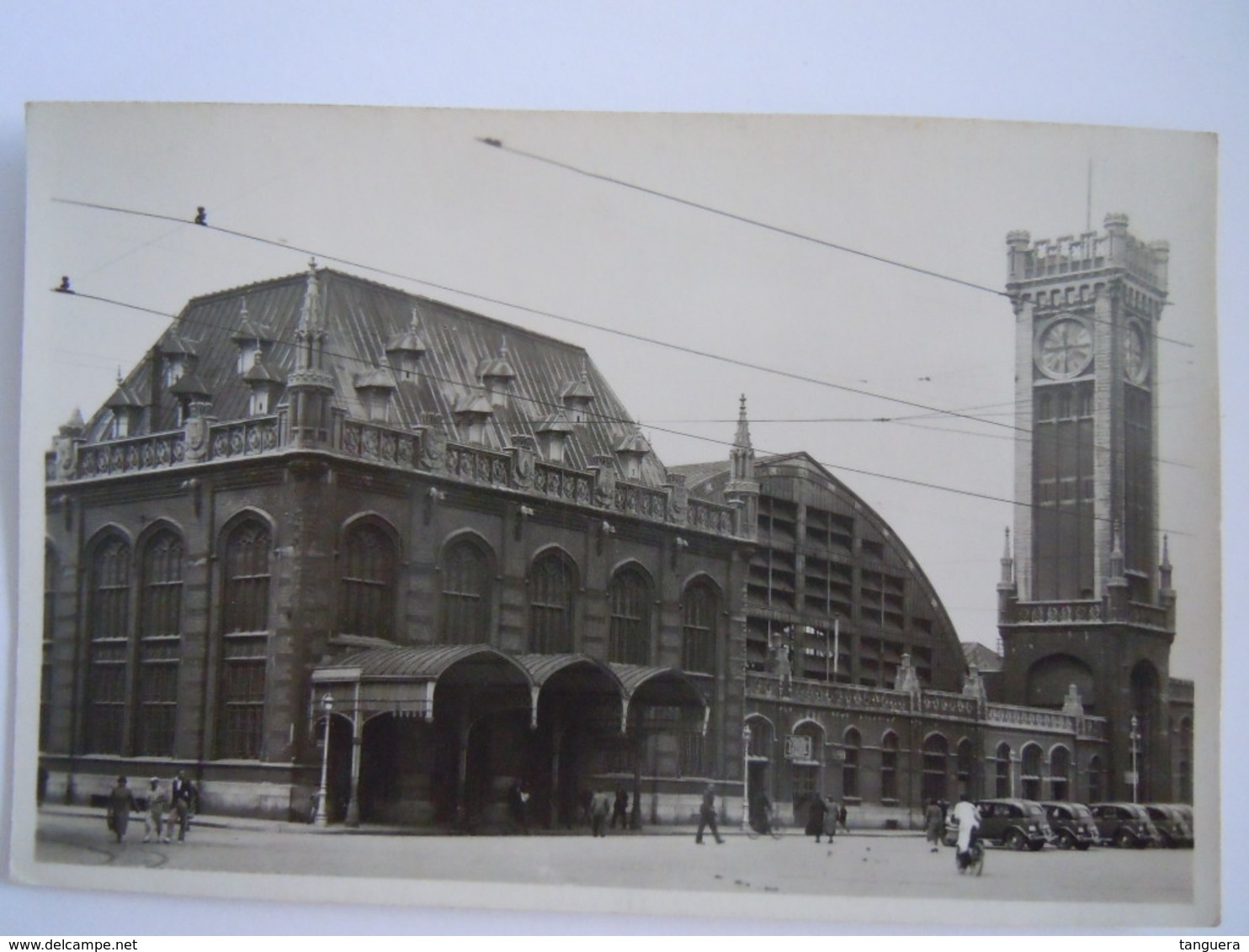 Ostende La Gare Oostende De Statie Cpa Oude Kaart Véritable Photo Echte Foto Rubens Anvers - Oostende