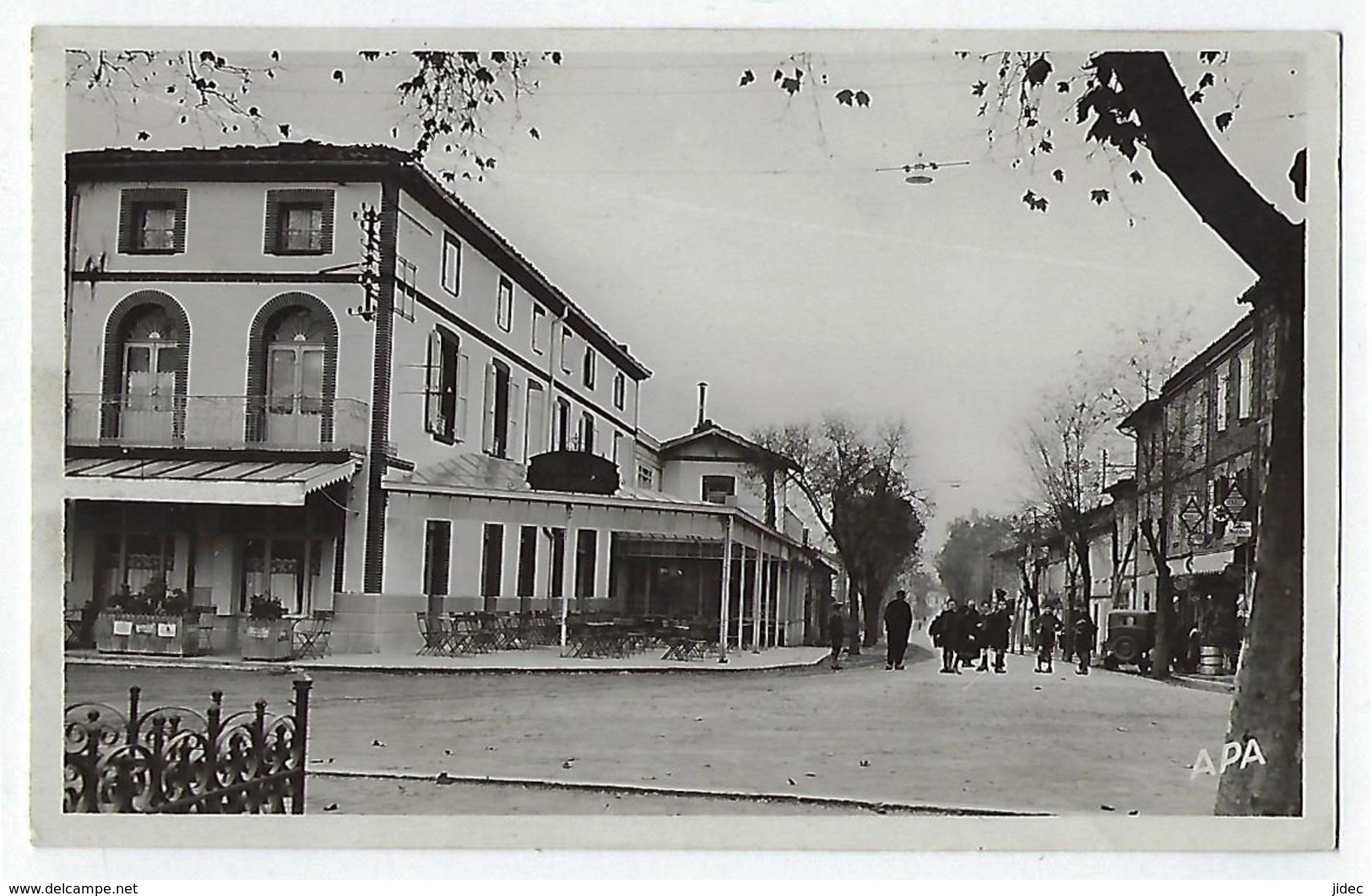 CPA CPSM 81 Tarn St Saint Sulpice La Pointe Avenue De La Gare Hôtel Et Café Peyraud Près De Lavaur Toulouse Rabastens - Saint Sulpice