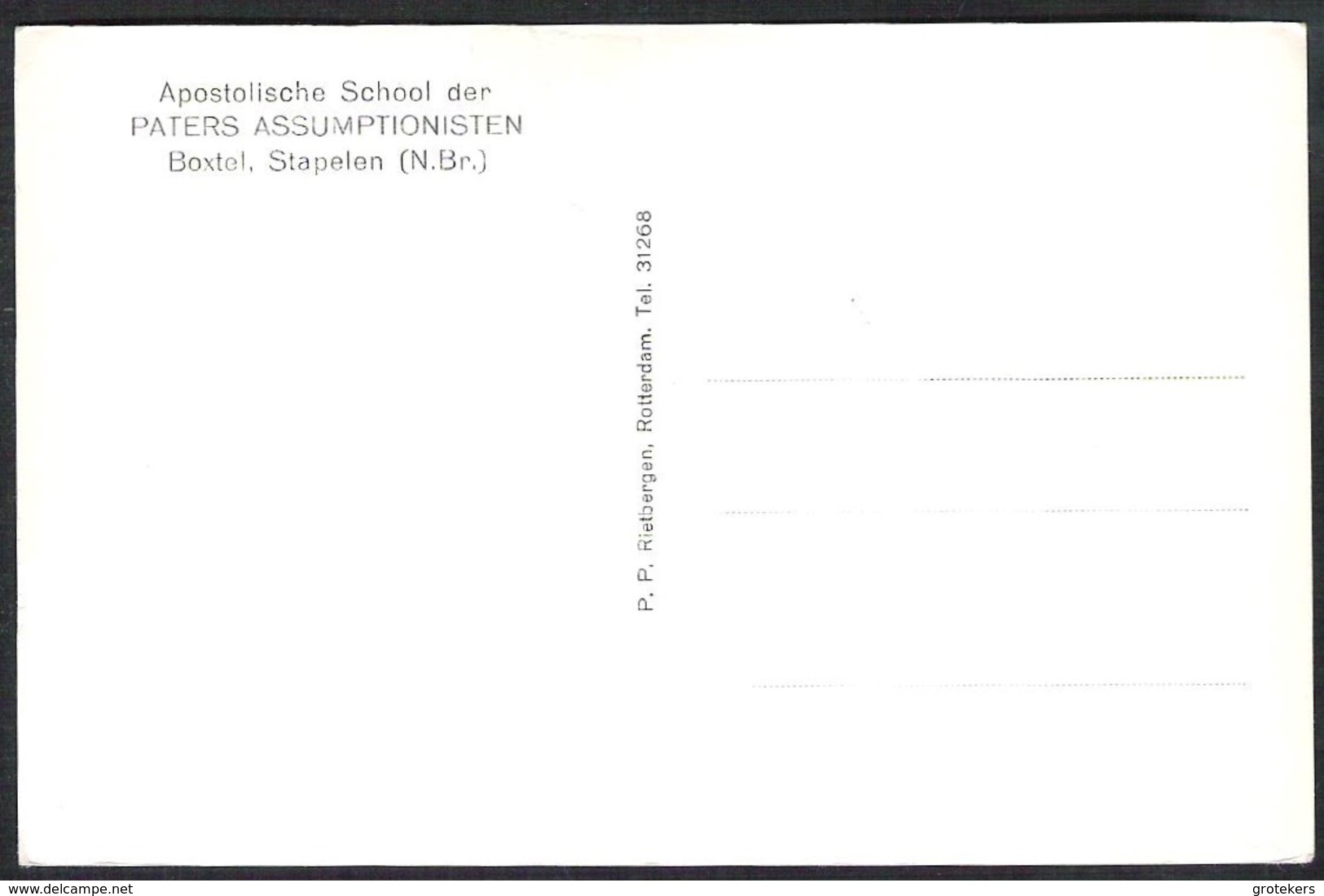 BOXTEL School Paters Assumptionisten Stapelen Kloostergang Ca 1955 - Boxtel