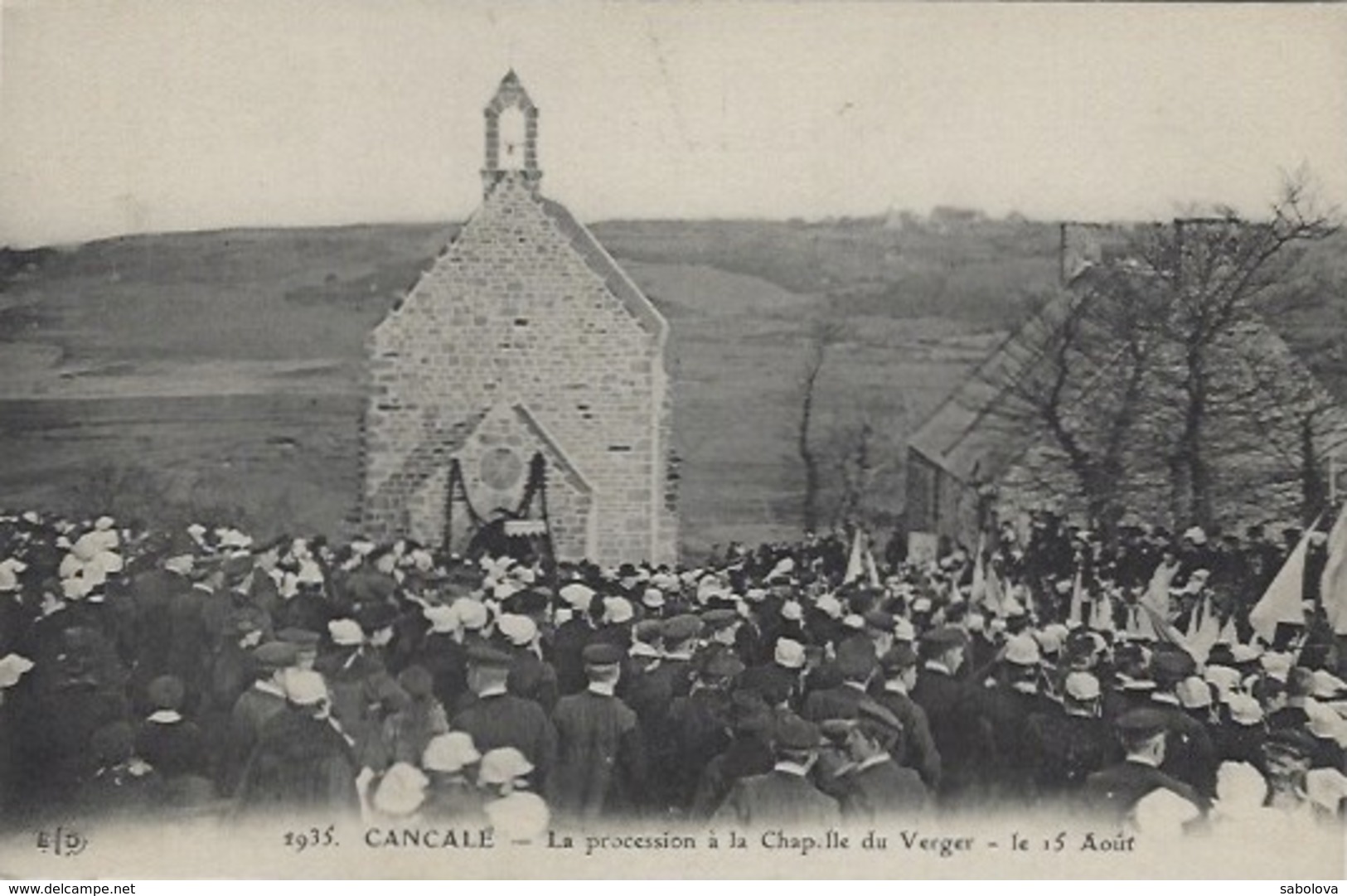 Cancale Procession Du 15 Août Chapelle Du Verger - Cancale