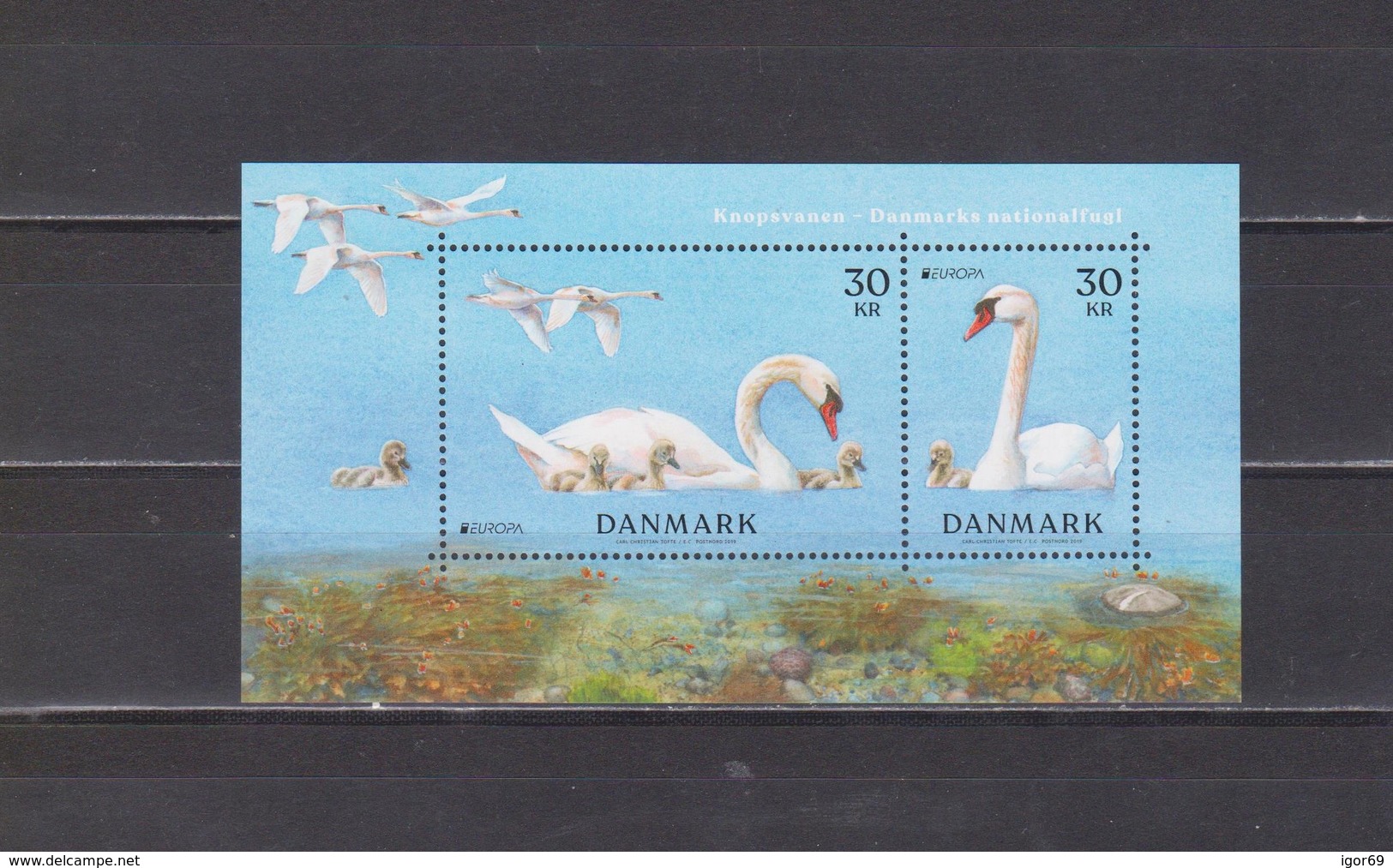 2019 Europa-CEPT Denmark Birds Souvenir Sheet  MNH - 2019