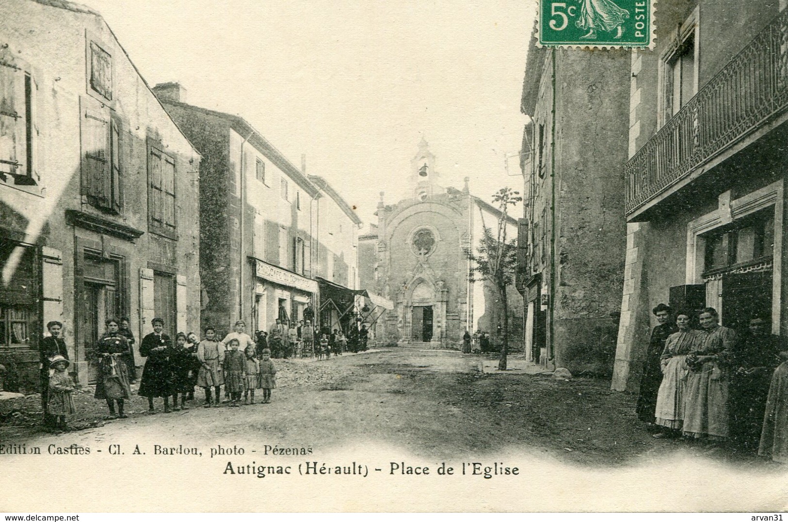 AUTIGNAC - PLACE De L' EGLISE - - Autres & Non Classés