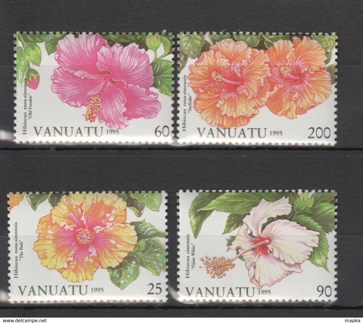 N625 1995 VANUATU FLORA FLOWERS 1SET MNH - Other & Unclassified