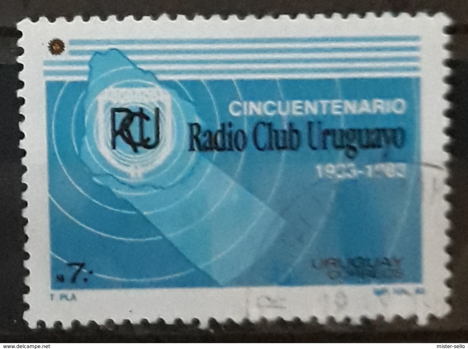 URUGUAY 1984 The 50th Anniversary Of The Uruguay Radio Club. USADO - USED. - Uruguay