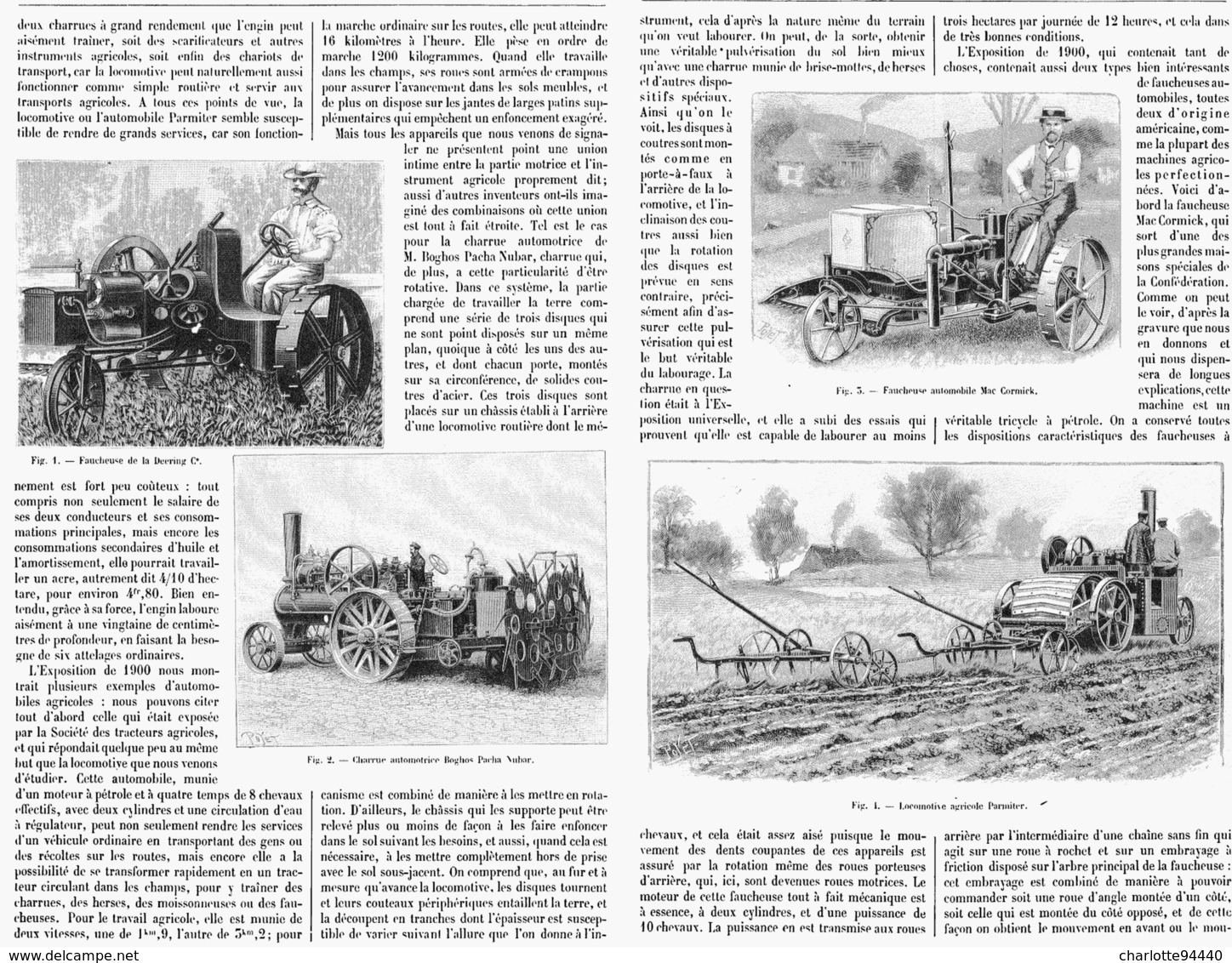 L'AUTOMOBILISME En AGRICULTURE   1901 - Other & Unclassified