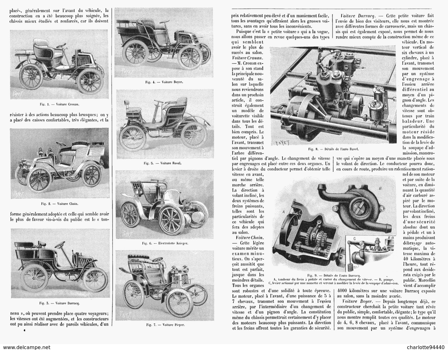 SALON De L'AUTOMOBILE   " Les Petites Voitures  "   1901 - Other & Unclassified