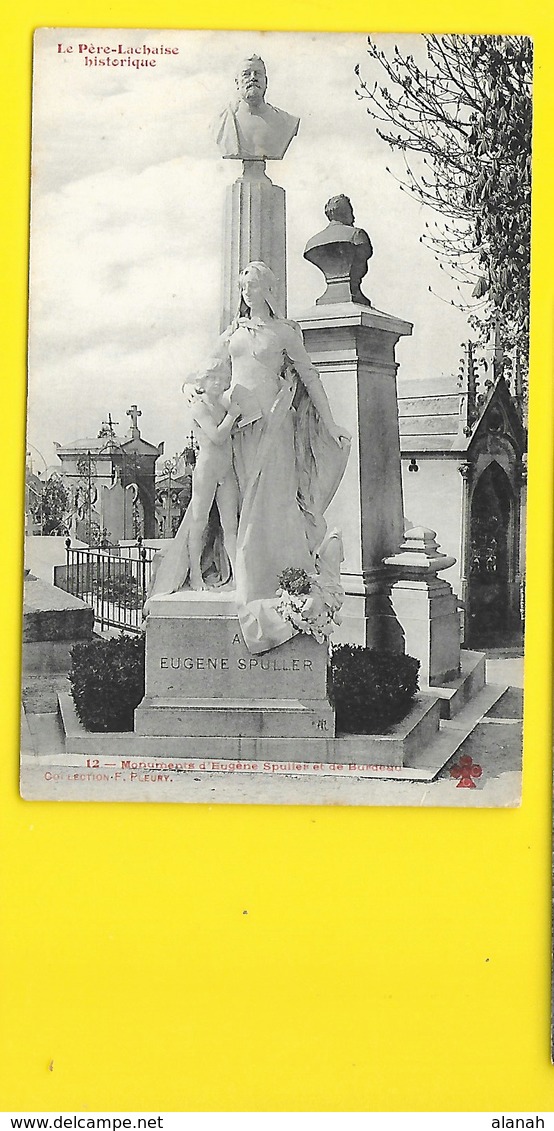 PARIS 20° Père Lachaise Eugène Spuller (F. Fleury) (75) - Churches