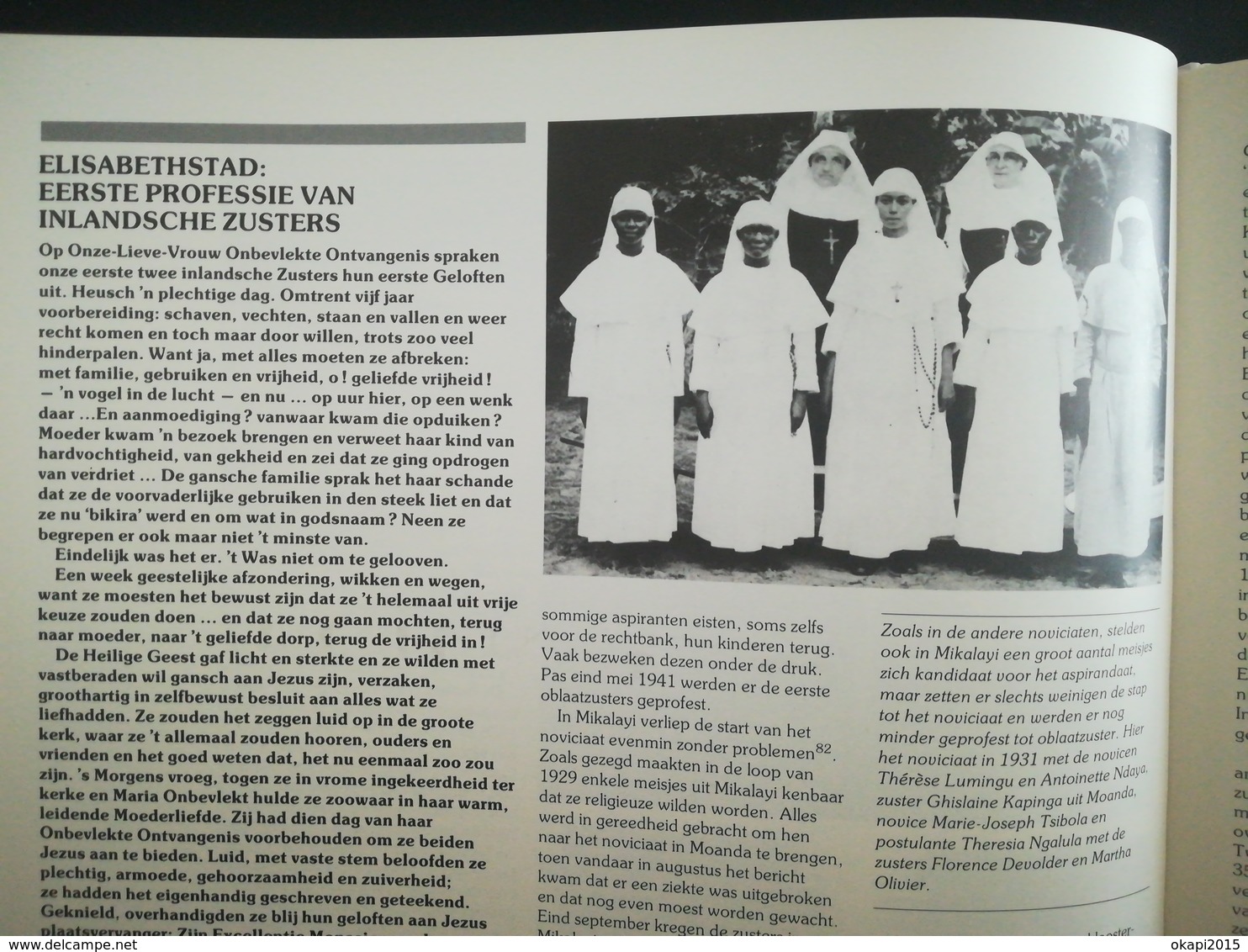 100 JAAR ZUSTERS VAN LIEFDE J. M. IN ZAÏRE 1891 - 1991 boek geschiedenis régionalisme Congo Kolonie België Belgique