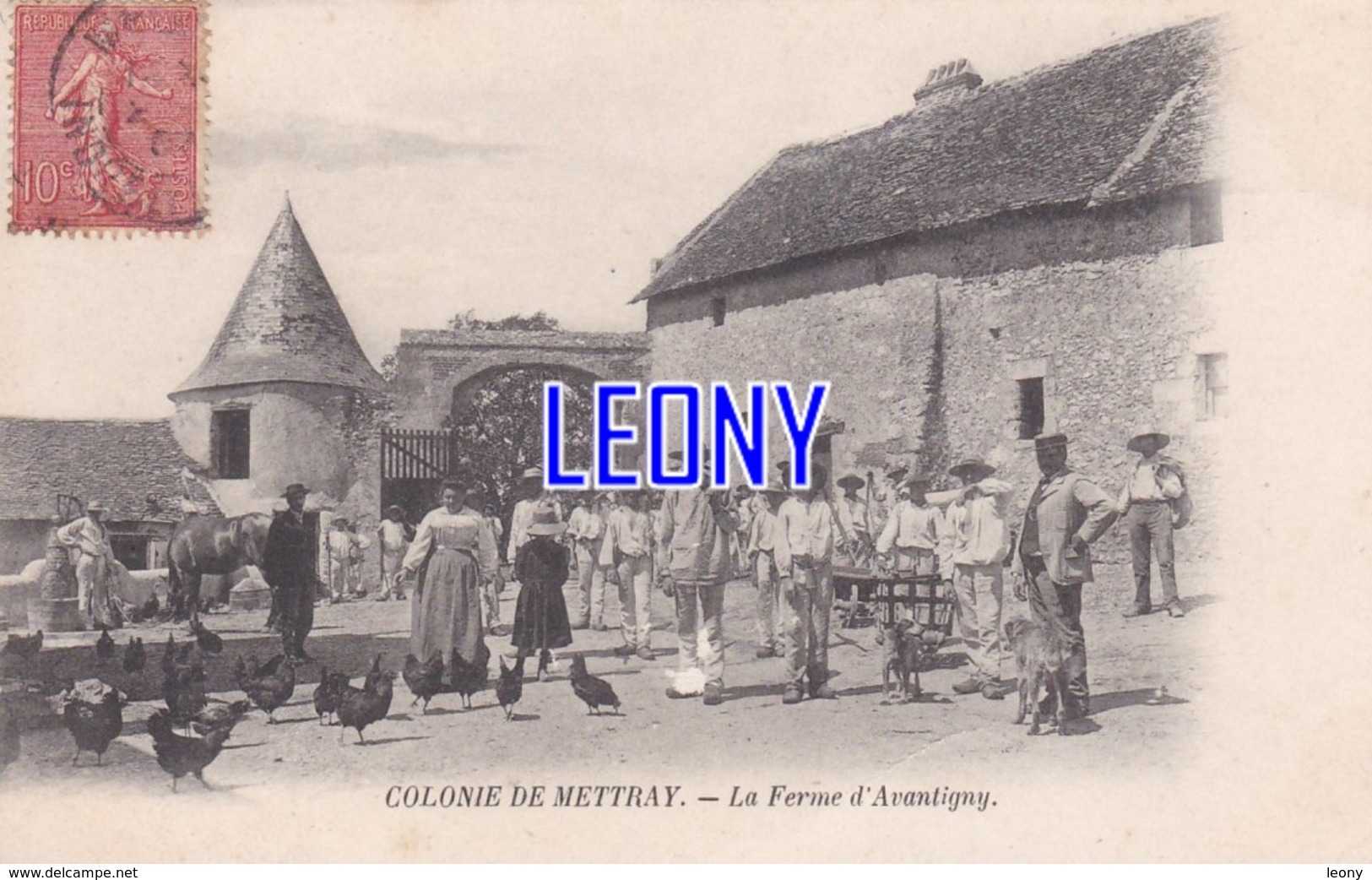 CPA De METTRAY (37) - COLONIE DE METTRAY - La FERME D'AVANTIGNY - ANIMATIONS POULES - Mettray