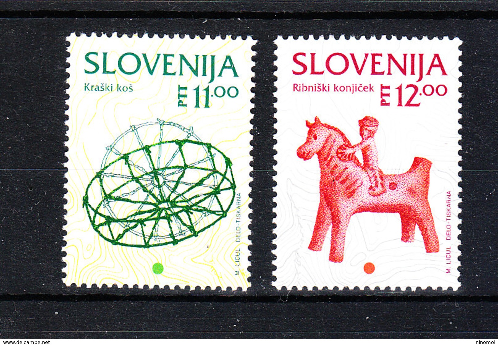 Slovenia  -  1993. Patrimonio Artistico Sloveno.Cesta E Cavallo. Slovenian Artistic Heritage. Hamper And Horse. MNH - Altri & Non Classificati