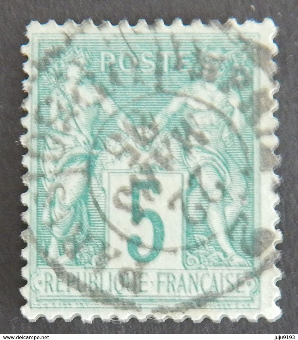 FRANCE YT 75 CAD PARIS 22-MARS 85 - 1876-1898 Sage (Type II)