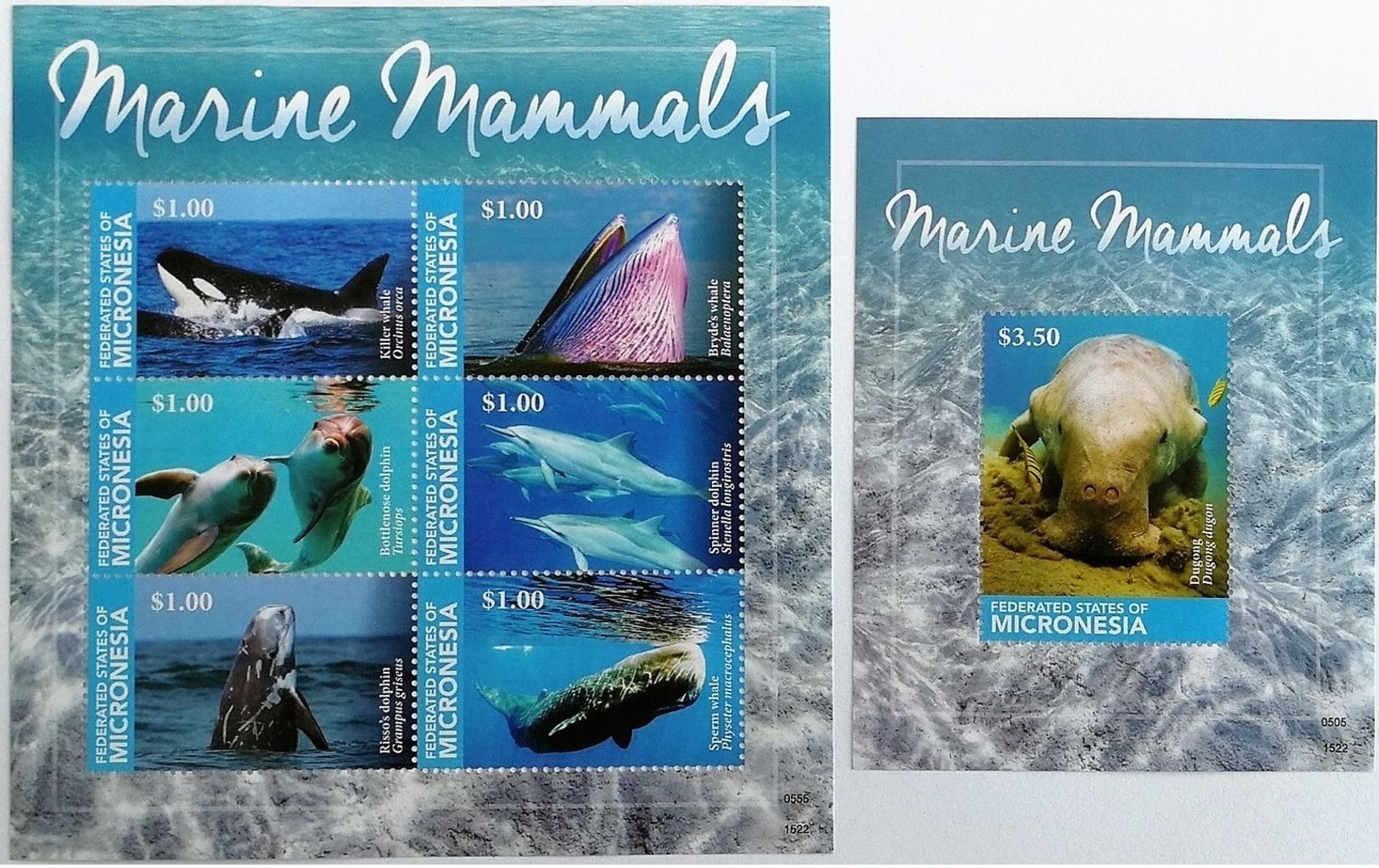 # Micronesia 2015** Sh,ss.1522. Marine Mammals , MNH [18;36] - Altri & Non Classificati