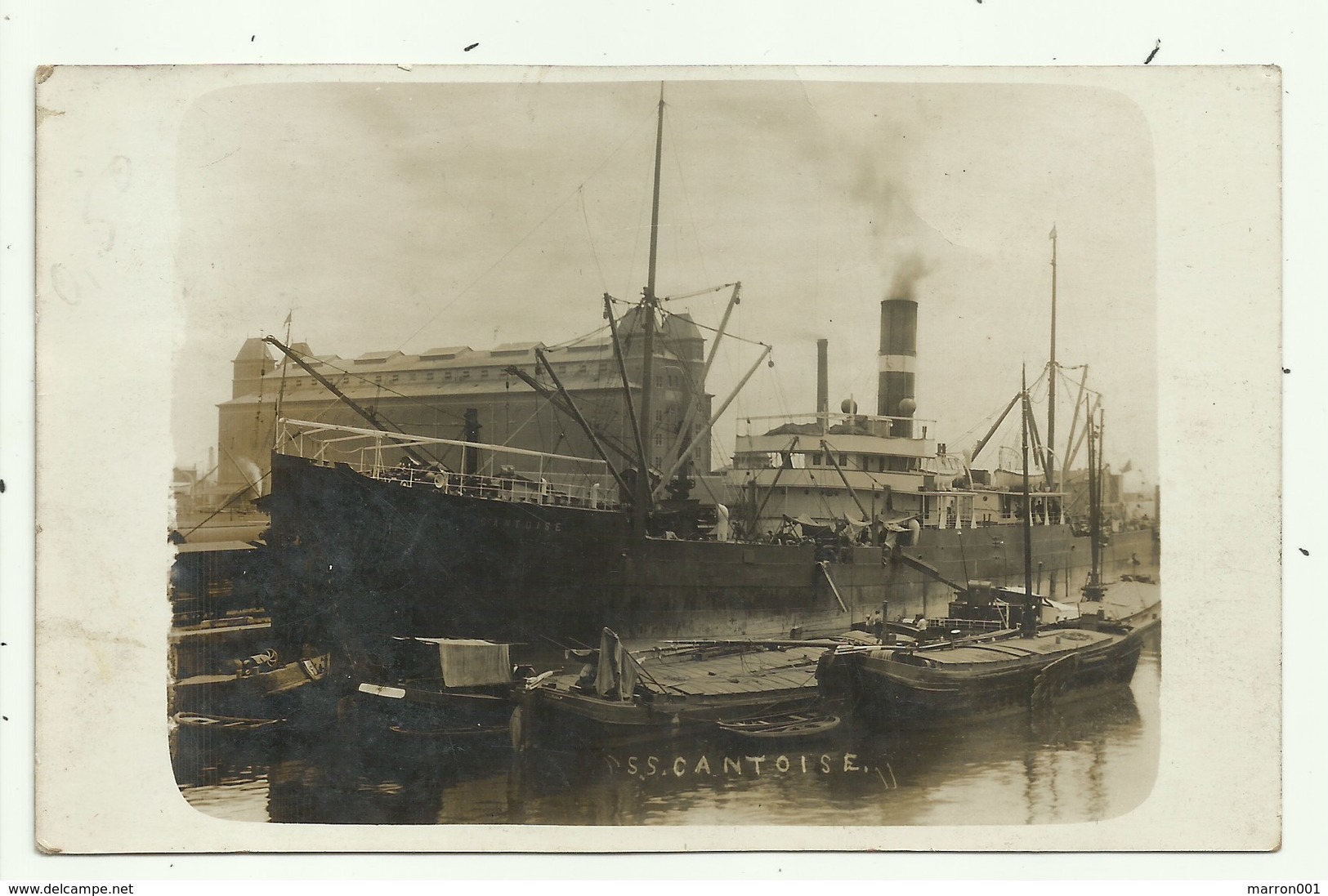 Antwerpen1914 - Schip Cantoise- Fotokaart  ( 2 Scans) - Antwerpen